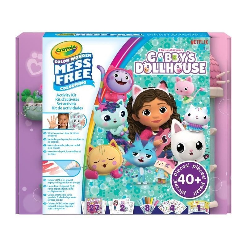 Coloriage - CRAYOLA - Color Wonder Activity Kit Gabby's Dollhouse - Coffret d'activités colorées! Des 3 ans Coloriage - CRAYOLA - Color Wonder Activity Kit Gabby's Dollhouse - Coffret d'activités colorées! Des 3 ans