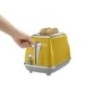 Grille-pain - DELONGHI - ICONA CAPITALS - 2 tranches - 900W - Chauffe viennoisseries - Jaune Grille-pain - DELONGHI - ICONA CAPITALS - 2 tranches - 900W - Chauffe viennoisseries - Jaune