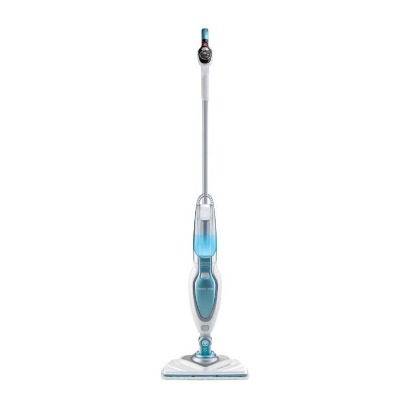 BLACK & DECKER FSM1630-QS - Balai vapeur Tete delta - 1600 W - 4 accessoires - Blanc / Bleu BLACK & DECKER FSM1630-QS - Balai vapeur Tete delta - 1600 W - 4 accessoires - Blanc / Bleu