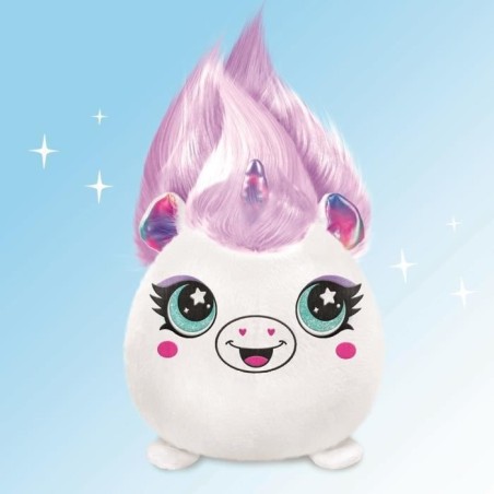 Canal Toys - Airbrush Plush - Peluche Squishy Hair'iffic  a coiffer et décorer avec spray électronique, feutres, -AIR 040- a