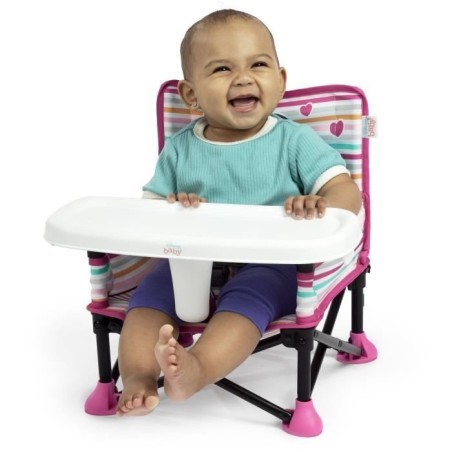 DISNEY BABY Chaise d'appoint Minnie Mouse, réhausseur Pop 'n Sit, intérieur, extérieur, pratique et compacte, pliage rapide, 