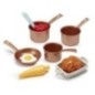 Batterie de casseroles - Vert Azur ECOIFFIER Batterie de casseroles - Vert Azur ECOIFFIER