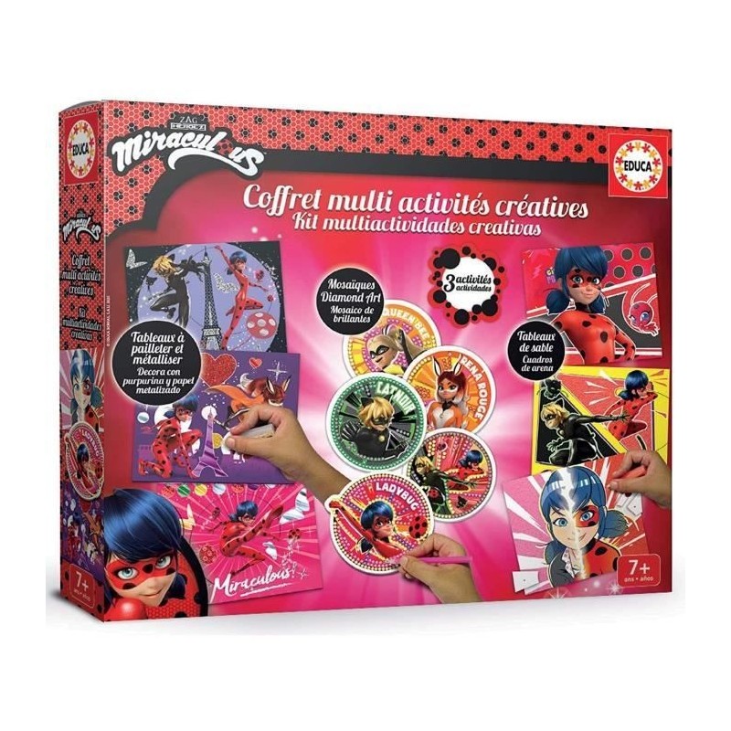 Coffret Multi-activités Miraculous Ladybug - Loisirs créatifs - EDUCA - 18931