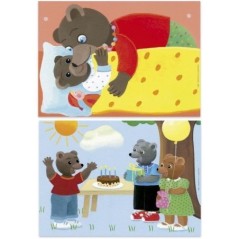 Puzzle - EDUCA - Petit Ours Brun : Ensemble de 2 puzzles de 20 pieces pour enfants des 4 ans