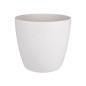 ELHO Brussels Pot de fleurs rond Roues 47 - Blanc - Ø 47 x H 44 cm - intérieur - 100% recyclé