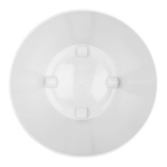 ELHO Brussels Pot de fleurs rond Roues 47 - Blanc - Ø 47 x H 44 cm - intérieur - 100% recyclé