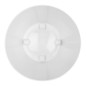 ELHO Brussels Pot de fleurs rond Roues 47 - Blanc - Ø 47 x H 44 cm - intérieur - 100% recyclé