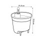 Self-watering Insert 21 living noir