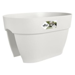 Planteur ELHO Vibia Campana Flower Bridge 40 - Blanc Soie - Balcon extérieur