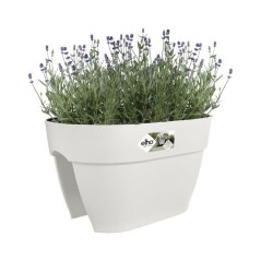 Planteur ELHO Vibia Campana Flower Bridge 40 - Blanc Soie - Balcon extérieur