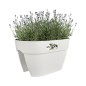 Planteur ELHO Vibia Campana Flower Bridge 40 - Blanc Soie - Balcon extérieur