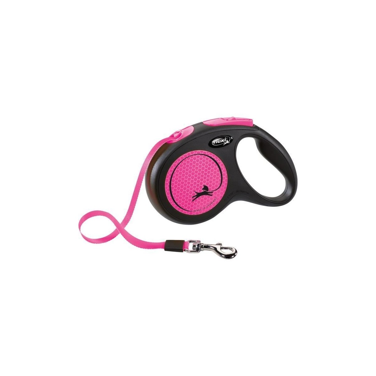 Laisse sangle - TRIXIE - 209326 - flexi New NEON - 5 m - Rose fluo