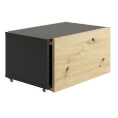 Table basse coulissante - L74,5 x H38,5 x P49,5 cm - Fabriqué en Allemagne - SLIDE