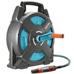 GARDENA Dévidoir portable Classic 15 équipé  Longueur tuyau 15m  Ø11mm  Kit complet pret a l'emploi  Garantie 5 ans 
