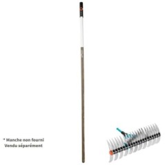 GARDENA Râteau-scarificateur 35cm Combisystem - Lames acier galvanisé pressé Anti-mousse et émiettage  Garantie 25 ans (