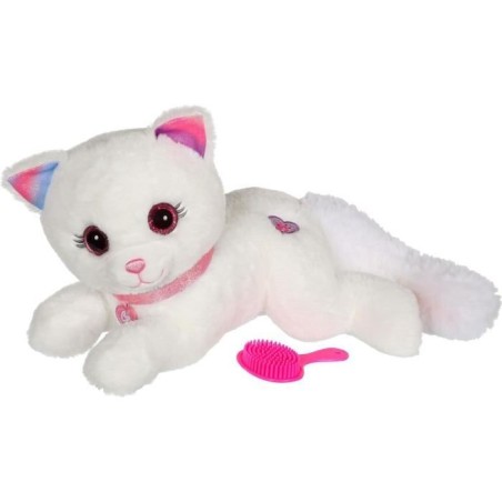 Gipsy Toys - Cuty Bella Fashionista - Peluche Interactive Chat  Toute Douce Qui s'illumine au Rythme de Jolies Mélodies - 30 