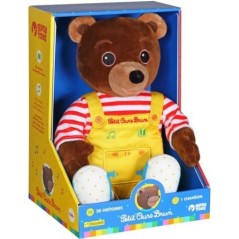 Gipsy Toys - Petit Ours Brun  Peluche Musicale Qui Parle Conteur d'Histoires - 28 cm  Marron Jaune Rouge
