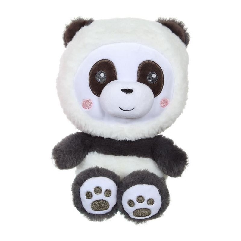 Peluche Panda Hoody Pets - GIPSY TOYS - 24 cm Peluche Panda Hoody Pets - GIPSY TOYS - 24 cm