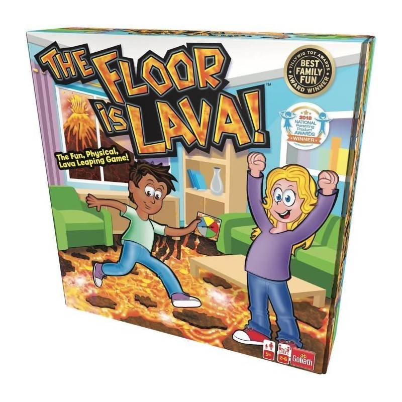 Floor is lava - Jeu de société - GOLIATH - A partir de 5 ans Floor is lava - Jeu de société - GOLIATH - A partir de 5 ans