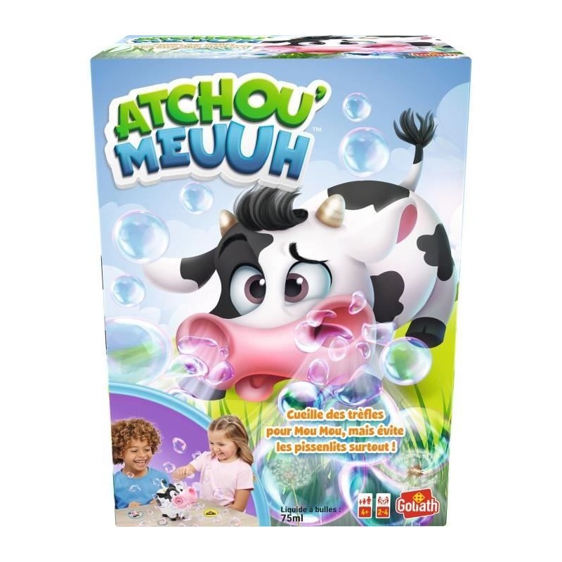 Jeux de société - GOLIATH - Atchou'Meuuh - Collecte de trefles et évite les allergies! Des 4 ans Jeux de société - GOLIATH - Atchou'Meuuh - Collecte de trefles et évite les allergies! Des 4 ans