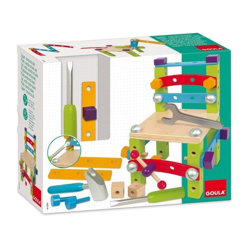 Jeu de construction - GOULA - Set multi constructions - Construisez 7 modeles différents Jeu de construction - GOULA - Set multi constructions - Construisez 7 modeles différents