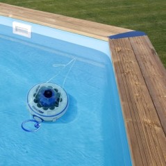 GRE - Robot a batterie rechargeable pour Piscine hors-sol jusqu'a 7,30 x 3,75m - Puissance 27W
