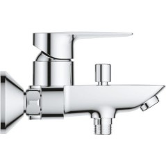 Mitigeur monocommande Bain / Douche - GROHE - Start Edge - Chromé - Economie d'eau - Garantie 5 ans
