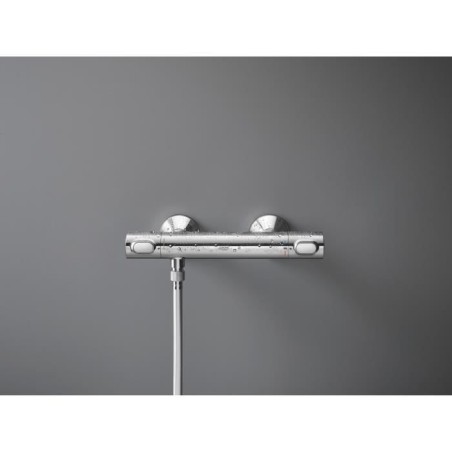 Mitigeur thermostatique douche GROHE Precision Flow - Montage mural - Protection anti-brûlure - Chromé