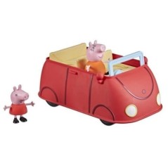 Voiture rouge familiale Peppa Pig - Jouet préscolaire avec figurines Maman Pig et Peppa - des 3 ans