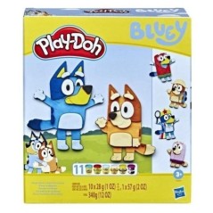 Play-Doh Bluey se déguise, Coffret avec 11 pots de pâte a modeler Bluey et a sa soeur Bingo, des 3 ans