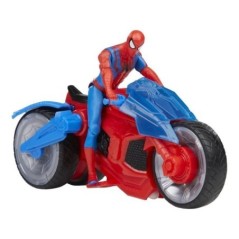 Spiderman Figurine ArachnoMoto lance-toile, Figurine et moto, Marvel Spider-Man Epic world of action, Des 4 ans