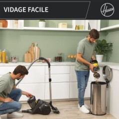 Aspirateur traineau sans sac - HOOVER - HP321PAF - 850 W - 75 dBA - 2 L - Gris