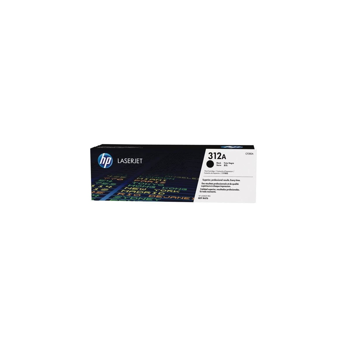 Cartouche de toner noir LaserJet authentique HP 312A pour HP Color LaserJet Pro M476