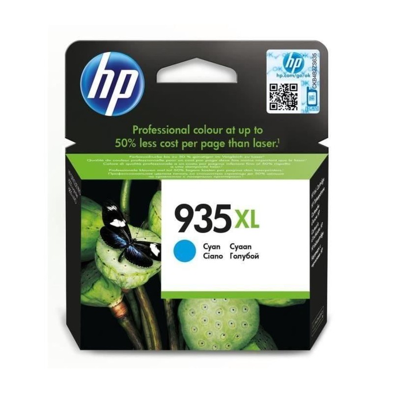 HP 935XL Cartouche d'encre cyan grande capacité authentique (C2P24AE) pour HP OfficeJet 6230/6820/6830