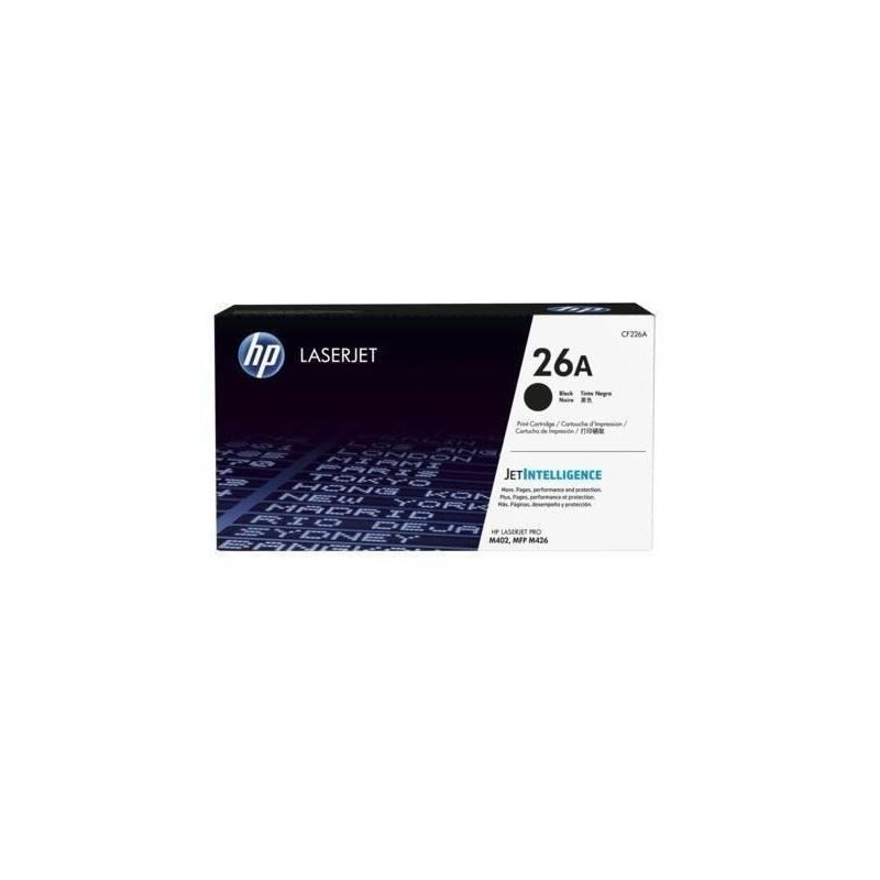 Cartouche de toner noir HP 26A authentique pour HP LaserJet Pro M402/MFP M426