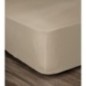 LOVELY HOME Drap Housse 100% Coton 180x200cm - Bonnet 35cm - Beige LOVELY HOME Drap Housse 100% Coton 180x200cm - Bonnet 35cm - Beige