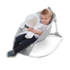 INGENUITY Transat évolutif (utilisable jusqu'a 30 mois) - Petit Mouton, Position fixe ou a bascule, Vibrations, 12 mélodies, H