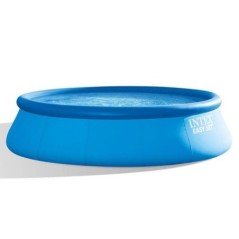 Kit Piscine hors sol autoportante INTEX - Easy Set - 457 x 122 cm - Ronde (Pompe, bâche, tapis de sol, échelle) - 26168NP