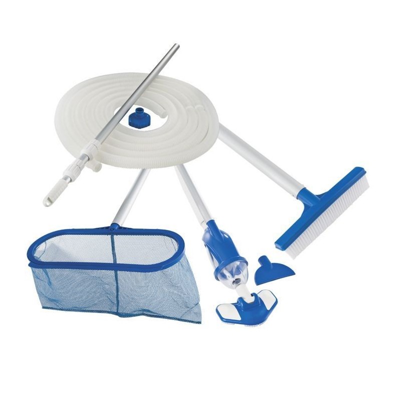 Kit d'entretien pour piscine hors sol Vac+ - INTEX - 28003 - Aspirateur, épuisette, brosse Kit d'entretien pour piscine hors sol Vac+ - INTEX - 28003 - Aspirateur, épuisette, brosse