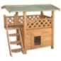 Maisonnette pour chat - KERBL - Lodge - Bois - Marron / Vert - 77 x 50 x 73 cm Maisonnette pour chat - KERBL - Lodge - Bois - Marron / Vert - 77 x 50 x 73 cm