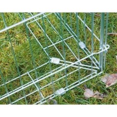 Enclos extérieur pour rongeur - KERBL - Antifugue - 180 x 90 x 75 cm - Gris - Sécurisé
