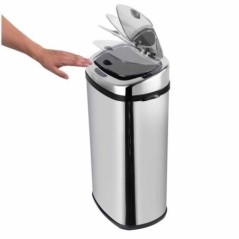 Poubelle de cuisine automatique - LARGO - KITCHEN MOVE - 42 L - Inox avec cerclage