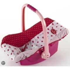 Porte-poupée rigide Princess Coralie - KLEIN - Pour poupées de 35 a 45 cm - Poignée a 3 positions - Coloris Aléatoire Rose o
