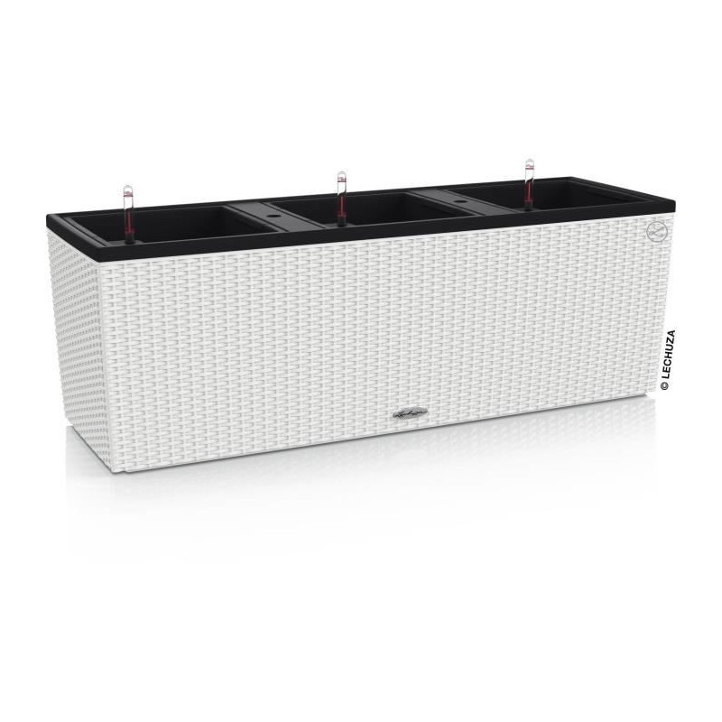 Jardiniere Trio Cottage 30 - LEC - kit complet - blanc - résistant aux intempéries Jardiniere Trio Cottage 30 - LEC - kit complet - blanc - résistant aux intempéries