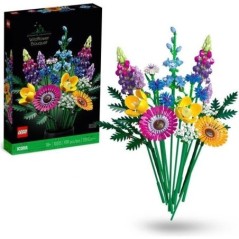 LEGO Icons 10313 Bouquet de Fleurs Sauvages, Plantes Artificielles avec Coquelicots, pour Adultes