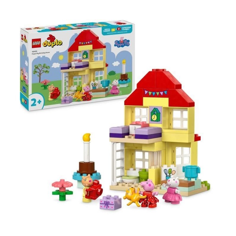 LEGO DUPLO 10433 La fete d'anniversaire chez Peppa Pig - Jouet a Construire des 2 Ans LEGO DUPLO 10433 La fete d'anniversaire chez Peppa Pig - Jouet a Construire des 2 Ans