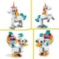 LEGO Creator 3-en-1 31140 La Licorne Magique, Jouet Hippocampe et Paon, Figurines d'Animaux LEGO Creator 3-en-1 31140 La Licorne Magique, Jouet Hippocampe et Paon, Figurines d'Animaux