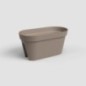 ARTEVASI Jardiniere pour balcon Capri - 30 x 60 x H 30 cm - 26,8 L - Gris taupe ARTEVASI Jardiniere pour balcon Capri - 30 x 60 x H 30 cm - 26,8 L - Gris taupe