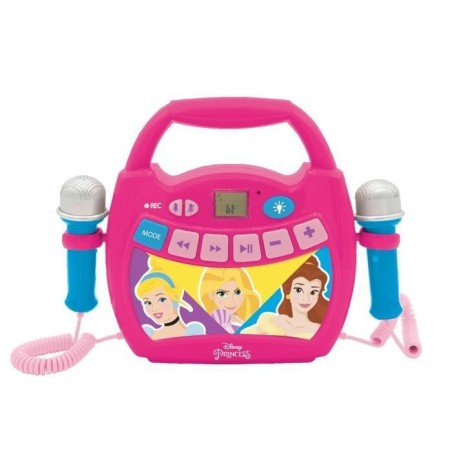Enceinte Bluetooth Disney Princesses - LEXIBOOK - Effets Lumineux, Micros, Batterie Rechargeable