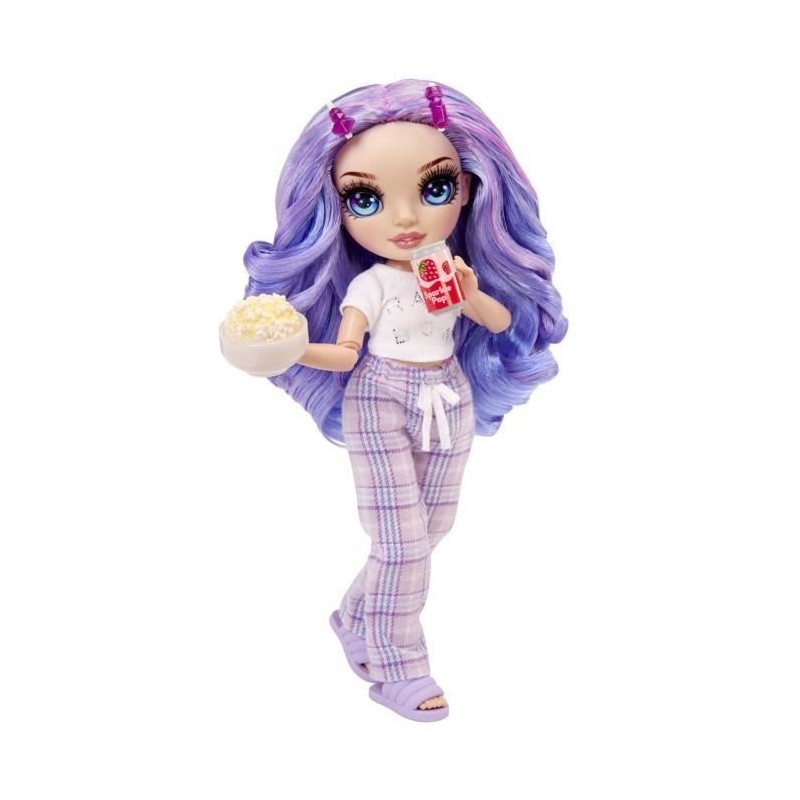 Junior High Pyjama Party - Poupée mannequin articulée 22 cm - Violet (Violet) - Nombreux accessoires - a partir de 4 ans Junior High Pyjama Party - Poupée mannequin articulée 22 cm - Violet (Violet) - Nombreux accessoires - a partir de 4 ans